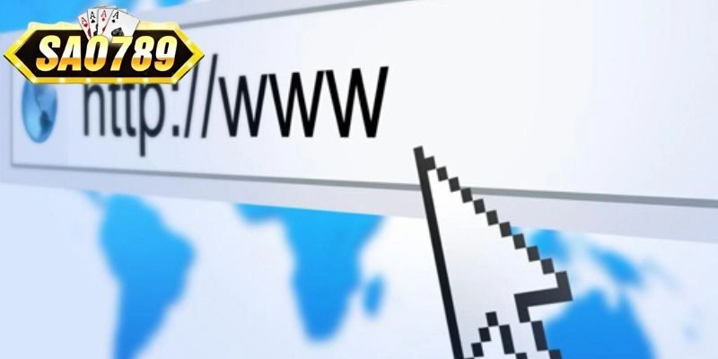 Người dùng truy cập vào link chính thức nhà cái Sao789