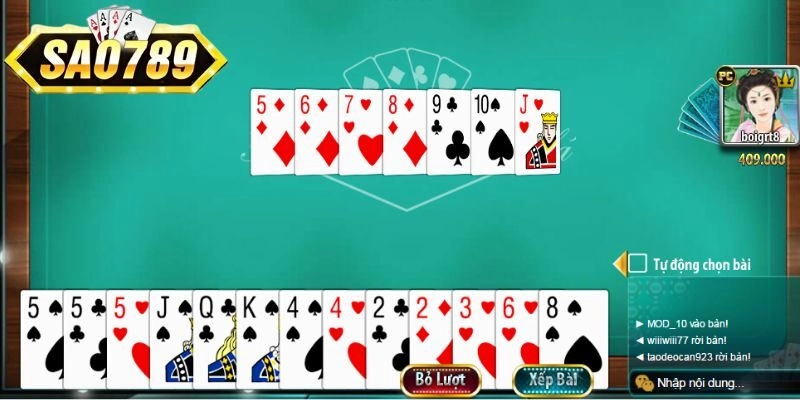 Luật đánh Tiến Lên trực tuyến cơ bản 2025